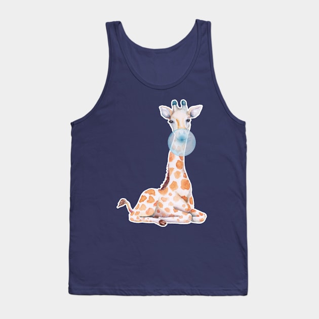 Bubblegum Giraffe Tank Top by Gingerlique